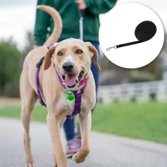 Unique Bargains Training Dog Leash 49.2ft Black 1 Pc image {5}