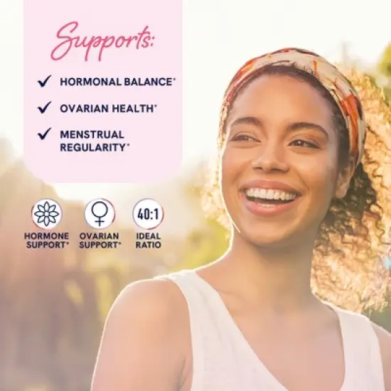 Myo-Inositol & D-Chiro Inositol for Women's Hormone Balance, Ideal 40:1 Ratio, Menstrual Cycle & Ovarian Health Support Supplement, SMNutrition, 240ct image {1}