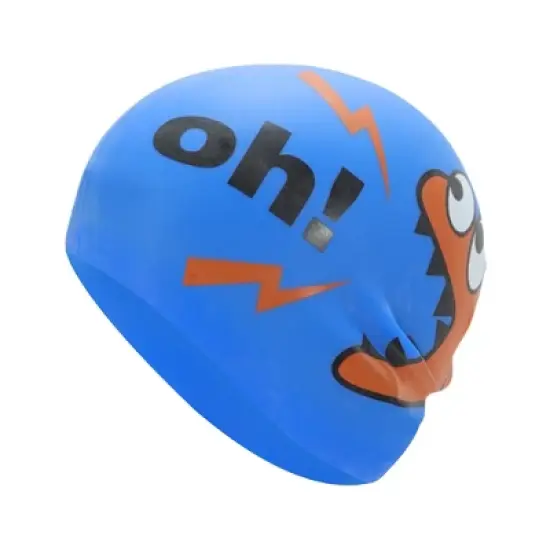 Unique Bargains Kid's Silicone Letter Swim Cap 1 Pc image {5}
