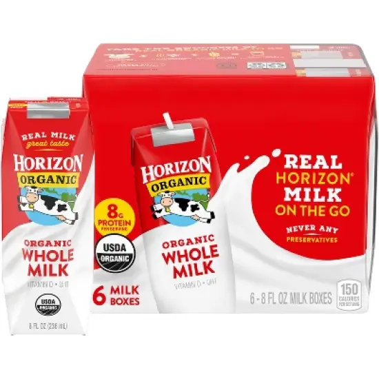Horizon Organic Whole Milk - 6pk/8 fl oz Boxes image {10}