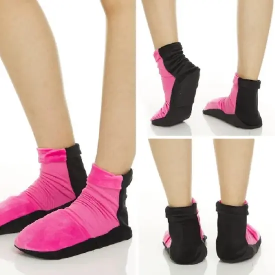 FOMI Hot Cold Therapy Gel Ice Socks | 2 Socks &ndash; Pink, Medium Size image {1}