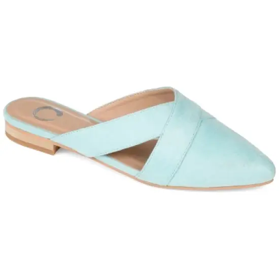 Journee Collection Womens Gerda Slip On Almond Toe Mules Flats image {13}