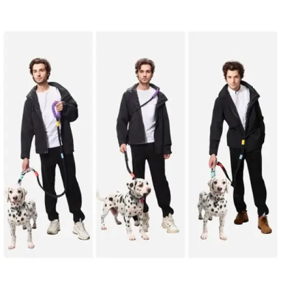 Unique Bargains Hands Free Dog Leash Black 1 Pc image {4}