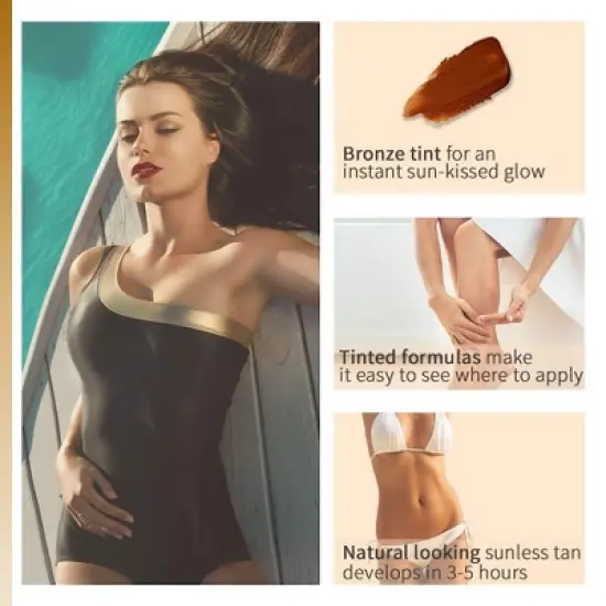 Body Drench Quick Tan Mousse | Bronze Tint | Tinted Formulas | Natural Looking Sunless Tanning| No Sun Needed - Medium Dark (4.2 oz) image {2}