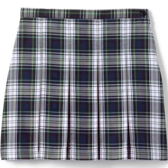 Lands' End School Uniform Girls Plaid Box Pleat Skirt Top of the Knee image {10}