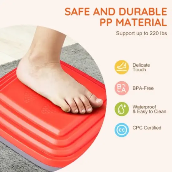 VEVOR Balance Stepping Stones for Kids, 10 PCS, Up to 220 lbs, Non-Slip Toddlers Sensory Stepping Stones, Toys for Children Aged 3 4 5 6 7 8+ image {5}