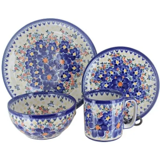 Blue Rose Polish Pottery Vena Dinnerware (16 PC) image {6}