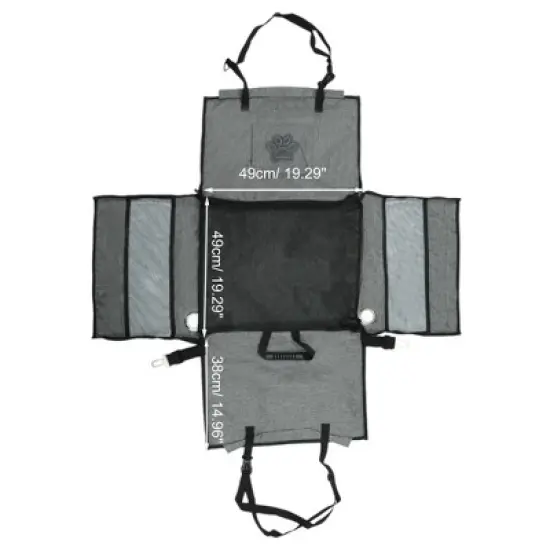 Unique Bargains Breathable Mesh Pet's Car Seat Cover Gray 1 Pc image {2}