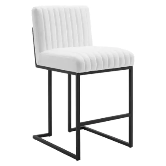 Indulge Channel Tufted Fabric Counter Height Barstool - Modway image {9}