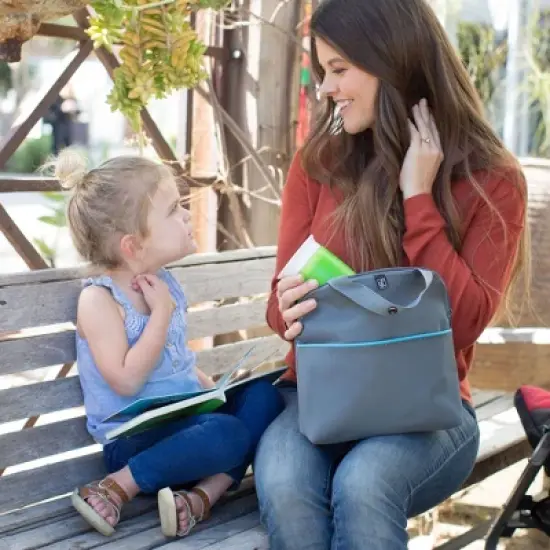 J.L. Childress MaxiCOOl Four Bottle Cooler Bag - Gray Teal - 30qt image {7}