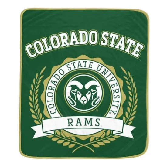 NCAA Colorado State Rams Crest Ultra Soft Blanket image {2}