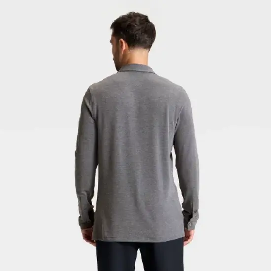 Men's Long Sleeve Knit Commuter Polo Shirt - All In Motion&trade; image {1}