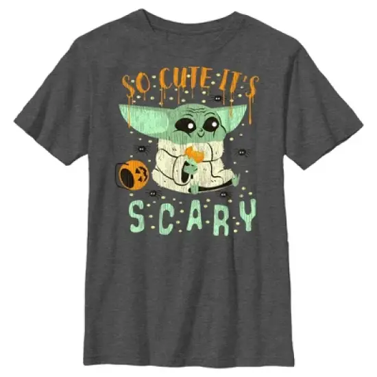 Boy's Star Wars: The Mandalorian Halloween So Cute It&rsquo;s Scary T-Shirt image {4}