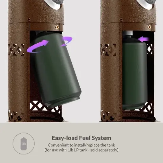 Heatmaxx 10000 BTU Propane Outdoor Patio Table Heater Bronze image {3}