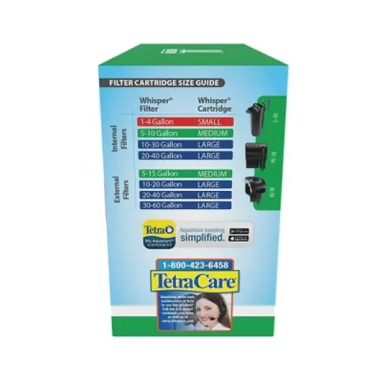 Tetra Whisper Bio-Bag Unassembled Disposable Filter Cartridges for Aquariums - M image {5}