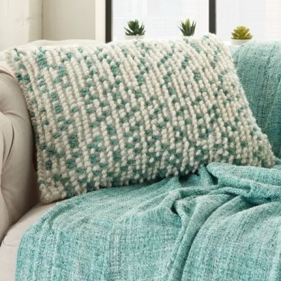 Indoor/Outdoor Dots Throw Pillow - Mina Victory image {3}