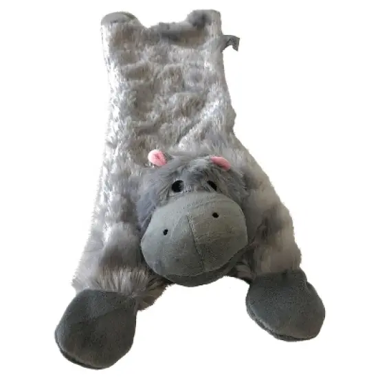 Midlee Hippo Stuffingless Dog Toy - 21" image {1}