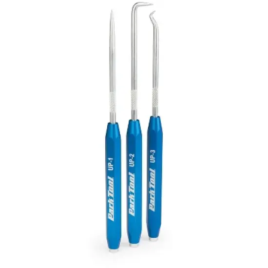 Park Tool UP-SET Pick Up Set Blue 1-Straight 1-Hook 1-90 Degree Pick image {1}