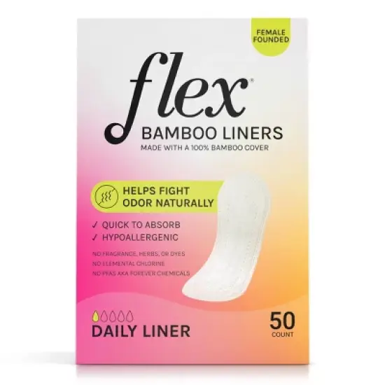 Flex Bamboo Light Ultra Thin Liners - 50ct image {5}