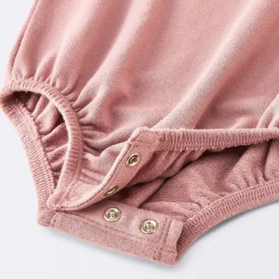 Baby Girls' Love Sweatshirt Romper - Cloud Island&trade; Pink image {3}