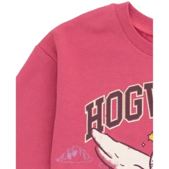 Harry Potter Hedwig Owl Girls Fleece Sweatshirt and Pleated Skirt Little Kid to Big Kid image {5}