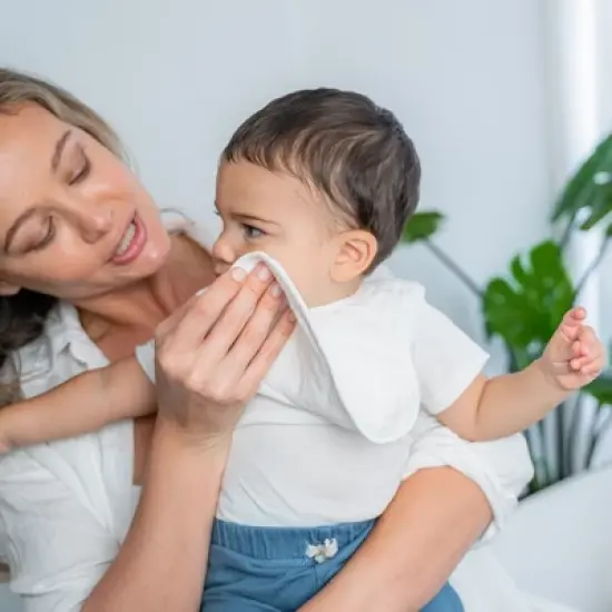 Muslin Cotton Baby Bibs, 8 Pack, Adjustable Size with Easy Snaps, Soft and Super Absorbent, Washable and Reusable By Comfy Cubs image {3}