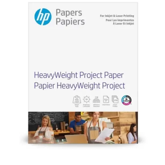 HP HeavyWeight Project Paper, Matte, 40 lb, 8.5 x 11 in. (216 x 279 mm), 250 sheets Z4R14A image {5}