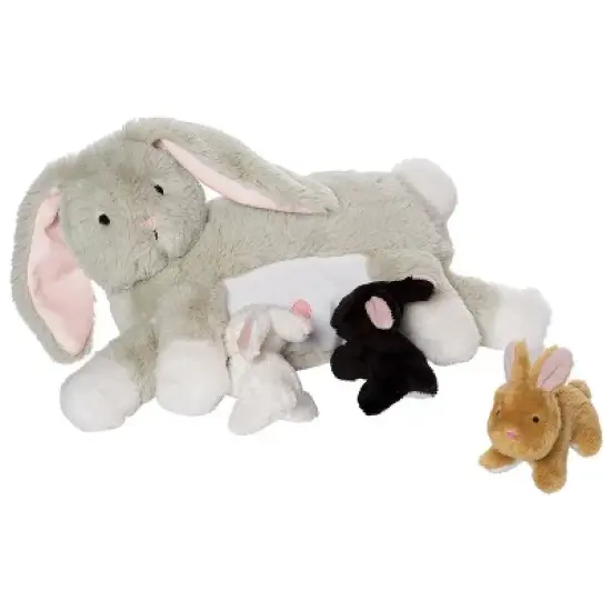 Manhattan Toy Nursing Nola Rabbit Nurturing Soft Toy image {2}
