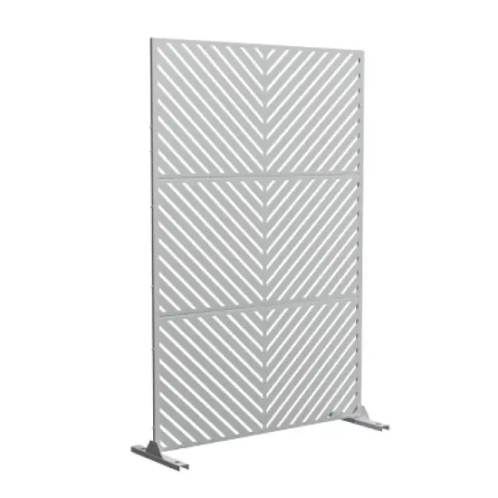 Dovelina Metal Outdoor Privacy Screen Patio Decorative Screens Freestanding Privacy Panels Privacy Fence image {9}