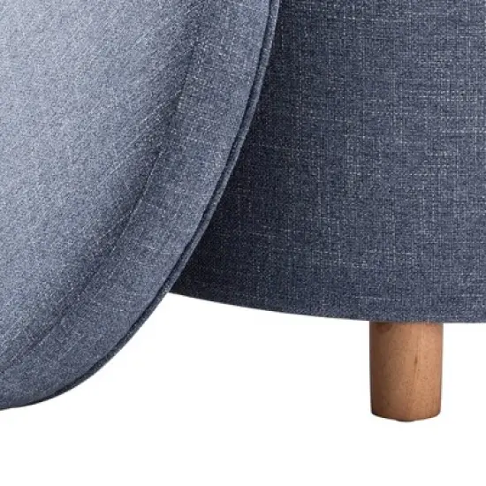 Large Round Storage Ottoman with Lift Off Lid - WOVENBYRD image {11}