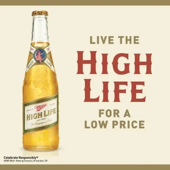 Miller High Life Beer - 6pk/16 fl oz Cans image {3}