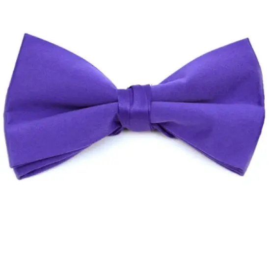 Young Boy's Pre-tied Clip On Bow Tie - Formal Tuxedo Solid Color image {35}