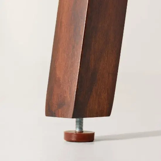 Wood & Cane Transitional Secretary Desk Brown - Hearth & Hand&trade; with Magnolia image {4}