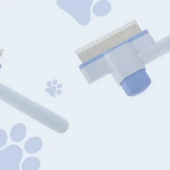 Unique Bargains Self-Cleaning Pet Hair Removal Brush with Release Button for Massaging and Removing Shedding 1 Pc image {5}