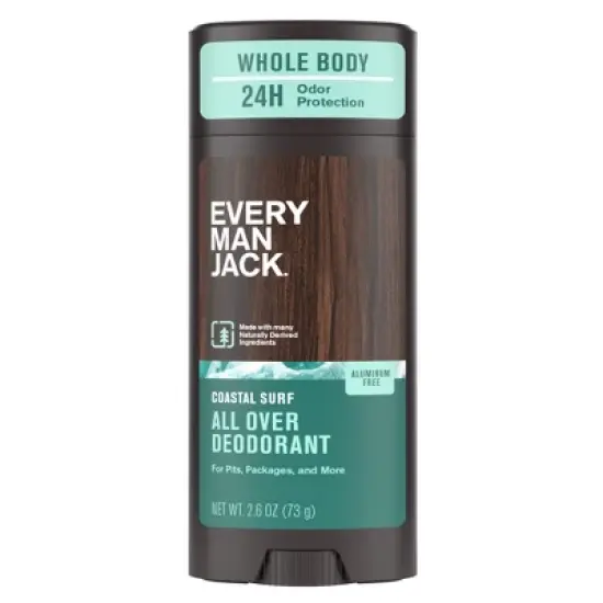 Every Man Jack All Over Solid Deodorant Coastal Surf - 2.6oz image {1}