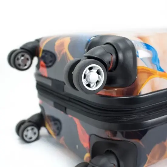 Chariot Printed Expandable Hardside Spinner Luggage Set image {6}