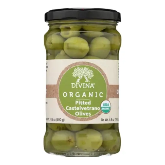 Divina - Olives - Pitted - Castelvetrano - Case of 6 - 1.6 oz image {2}