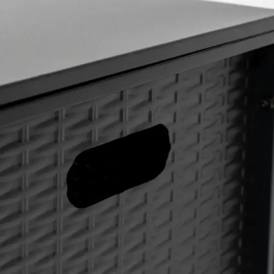 Woven Rattan Style Propane Tank Cover, Outdoor Table & Decorative Stand image {10}