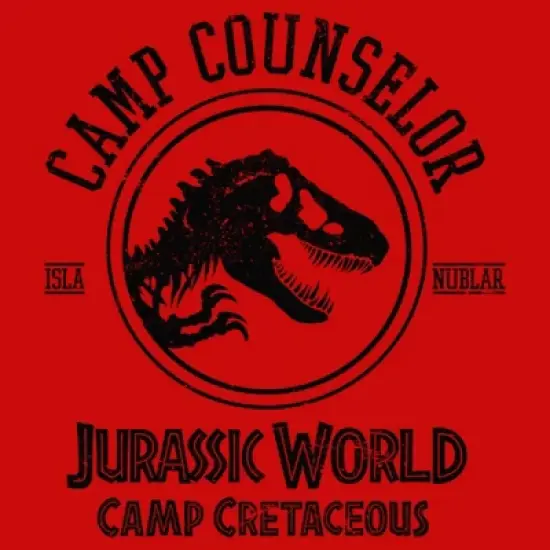 Boy's Jurassic World: Camp Cretaceous Camp Counselor Logo T-Shirt image {1}