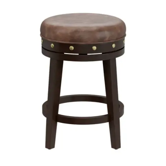 Benard Backless Counter Height Barstool Deep Smoke Brown - Hillsdale Furniture image {2}