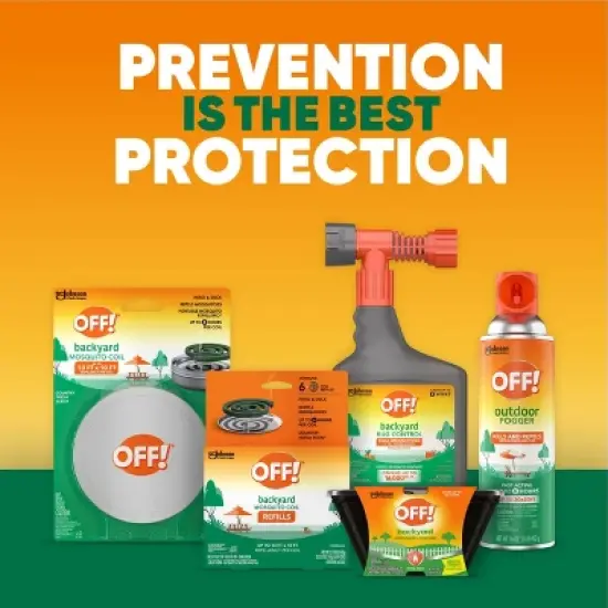 OFF! Mosquito Repellent Outdoor Coil Starter Kit - 100 Sq Ft Coverage, 4hr Duration image {8}