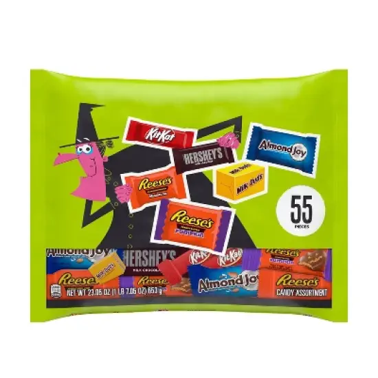 HERSHEY'S Chocolate Assorted Halloween Candy Miniatures - 23.05oz/55pc image {1}