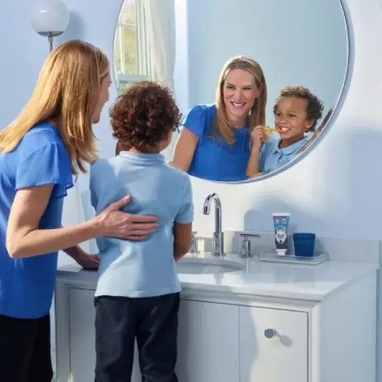 Crest Kids Sugar & Bacteria Shield Toothpaste, Strawberry Flavor, 4.1oz image {7}