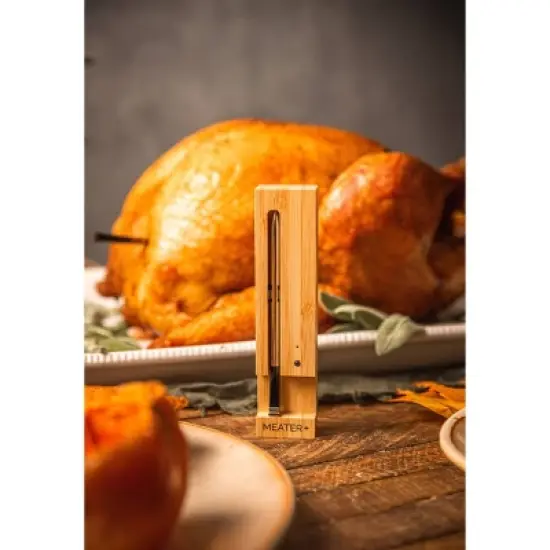 Traeger Meater Digital Wireless Meat Thermometer with Extended Bluetooth Range Brown/Silver image {4}