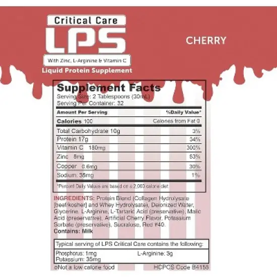 LPS Critical Care CHERRY 32 servings image {1}