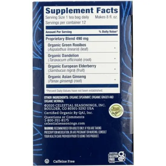 Teawell Ginger Mint Tea - Case of 6/12 Bags image {3}