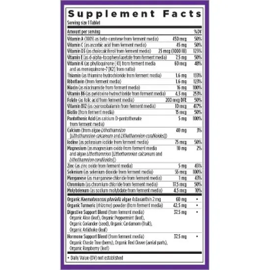 New Chapter Women's 50+ for Cellular Energy, Heart & Immune Support  Multivitamin - 30ct image {4}