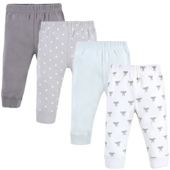 Hudson Baby Baby and Toddler Cotton Pants 4pk, Modern Elephant image {5}