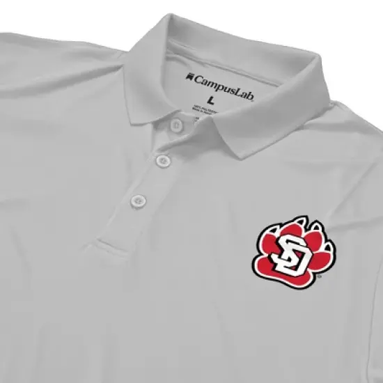 Men's The University of South Dakota Adult Polo Left Chest Logo image {3}