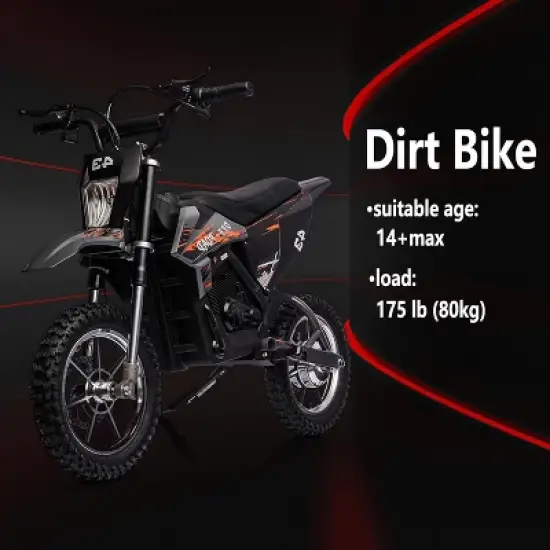 36V Kids Ride on Dirt Bike,15.5MPH Fast Speed Electric Battery-Powered Off-Road Motorcycle 500W Brushed Motor image {6}
